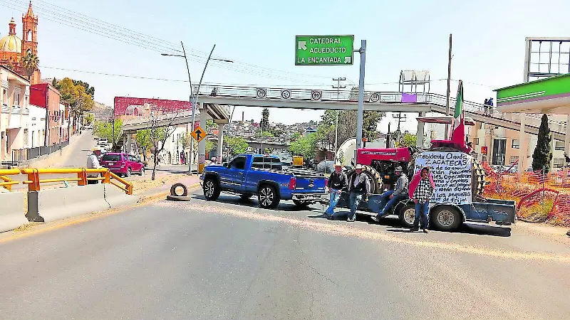 Protesta de productores de frijol en Zacatecas